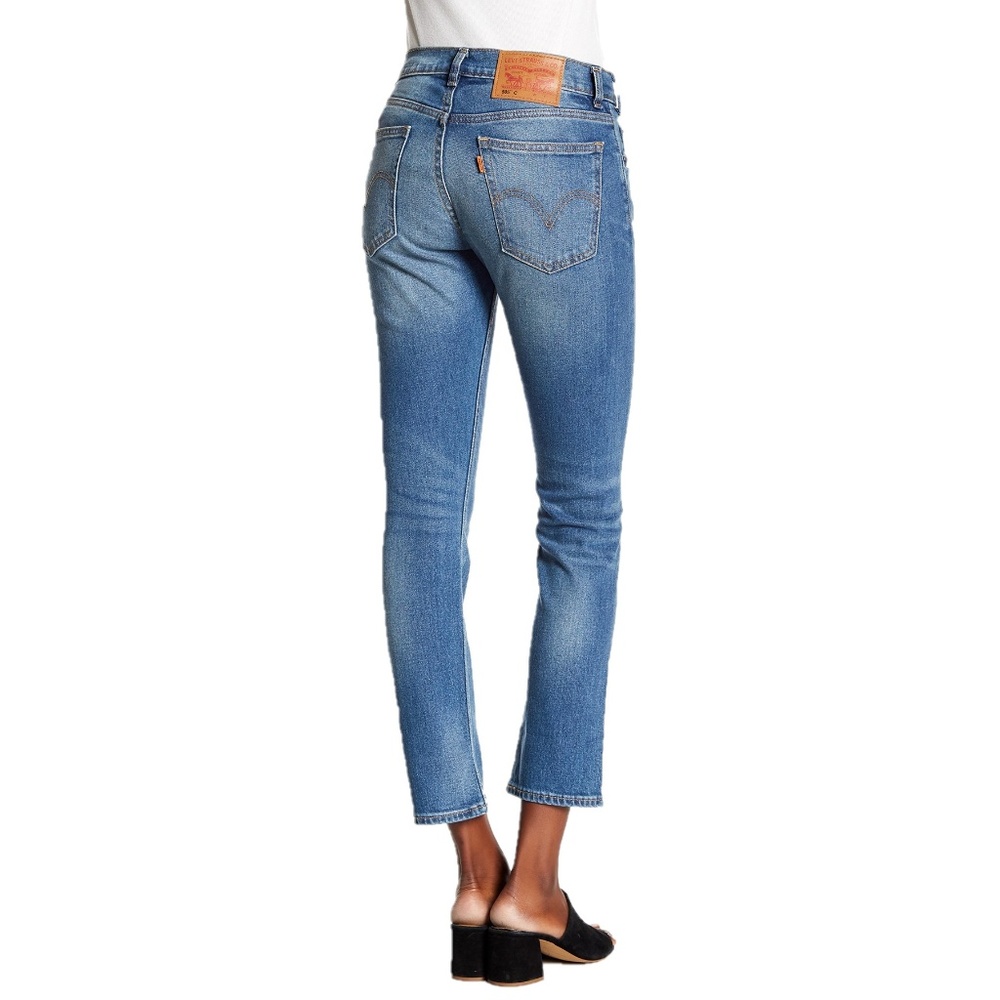 Vtg 70's Levis 505c Womens Slim Fit Cropped Jeans